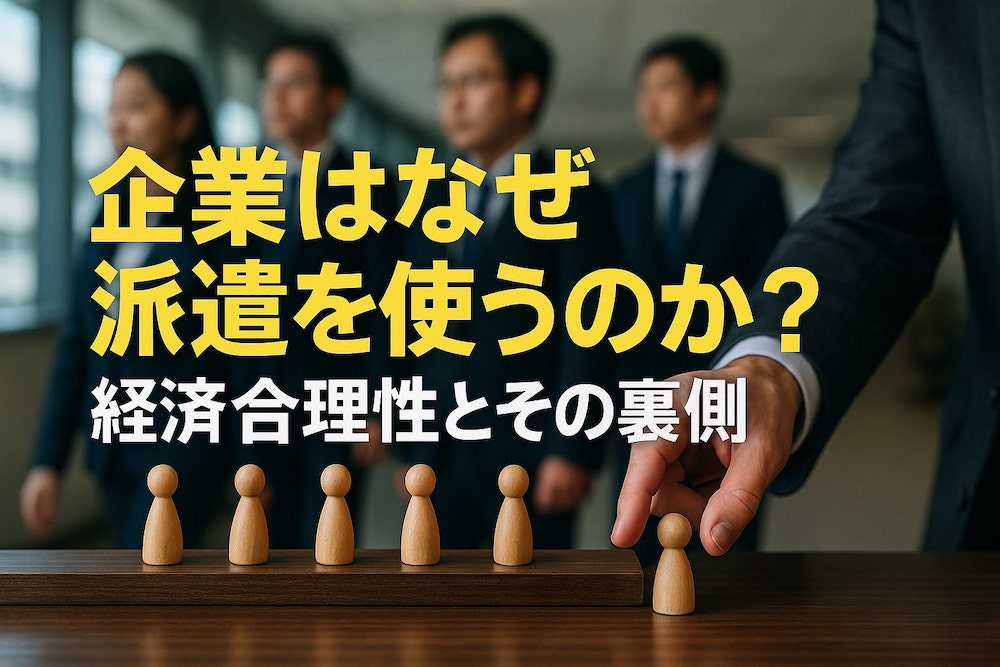 企業はなぜ派遣を使うのか？経済合理性とその裏側